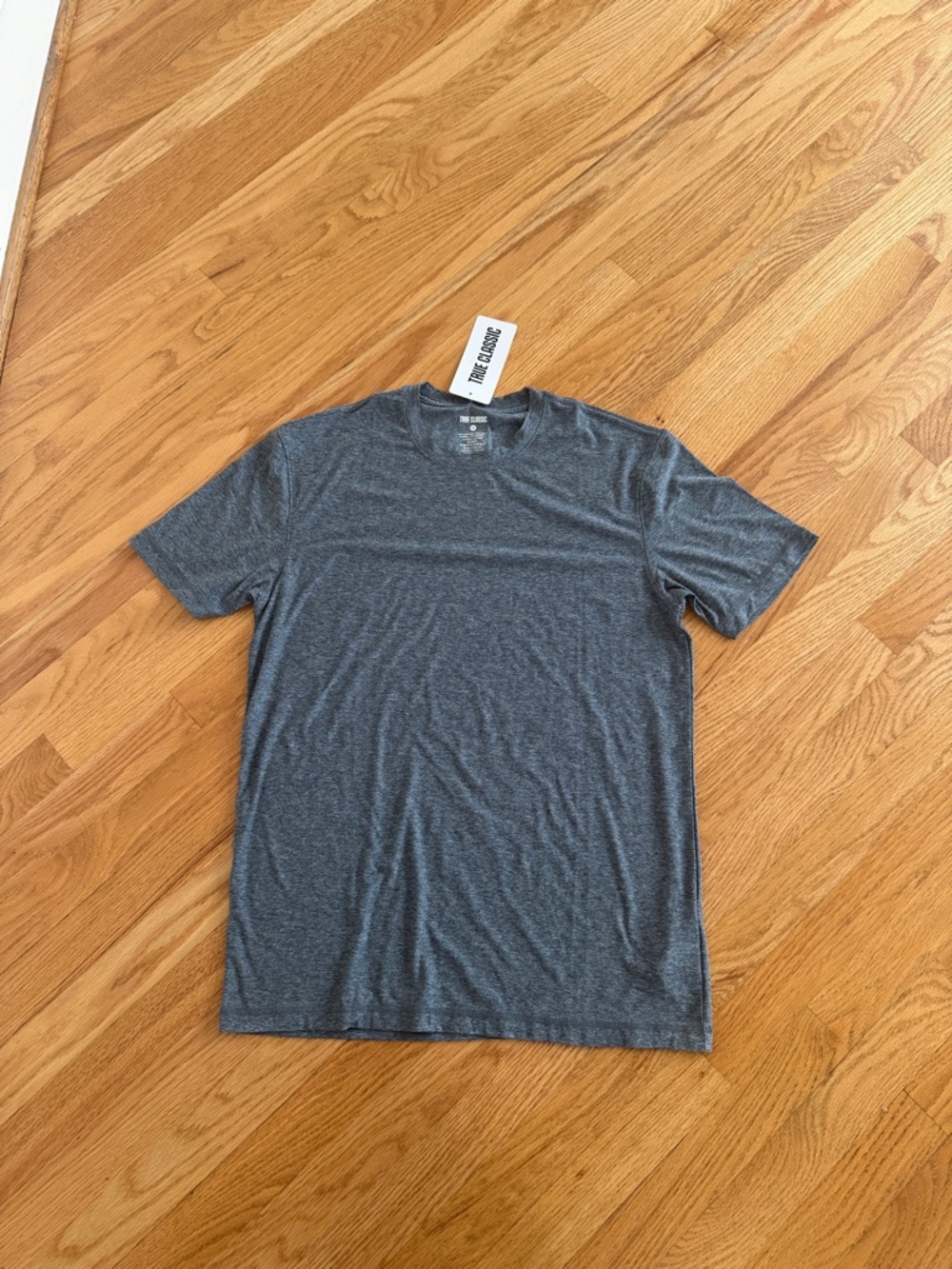 True classic men’s active t shirt top gray